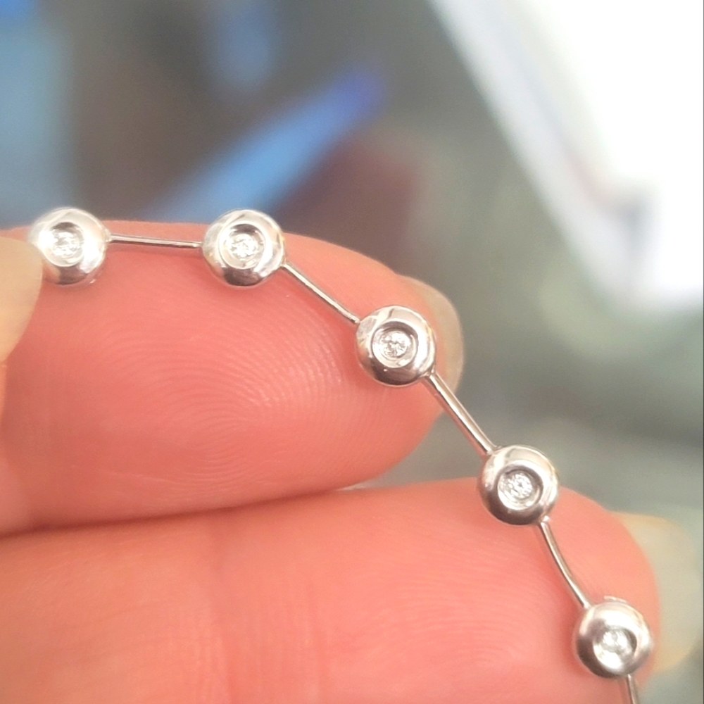 14k Adjustable Lariat Diamond Necklace